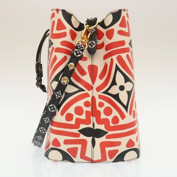 LOUIS VUITTON Monogram Giant LV Clafoutis Neo Noe Shoulder Bag Red Auth 29182A - Picture 3 of 16